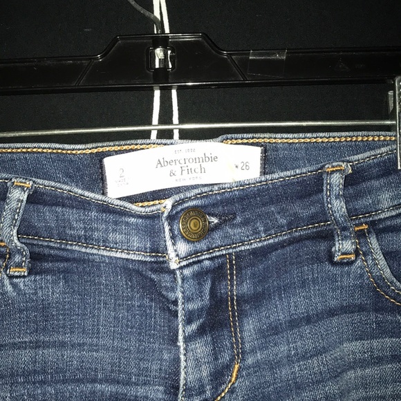 Abercrombie & Fitch distressed short shorts Sz 26 - Picture 2 of 7